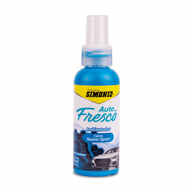 AMBIENTADOR SPRAY SIMONIZ AUTO FRESCO CARRO SPORT 100M COLOR AZUL FRAGANCIA AUTO - Imagen 1