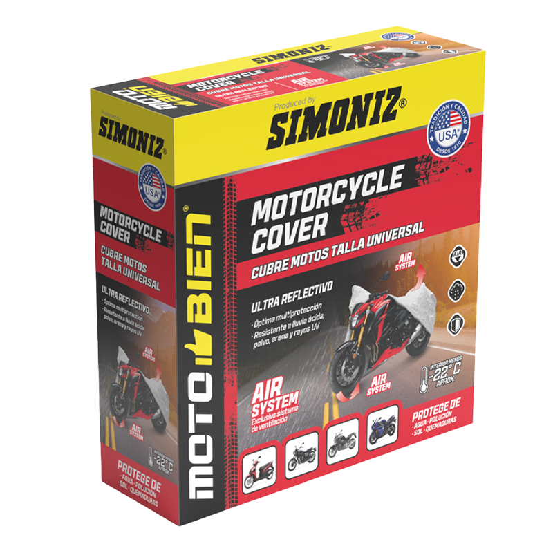 PIJAMA - CUBREAUTO PARA MOTOS CORTAS SIMONIZ MOTO BIEN MÁSTER - Imagen 1