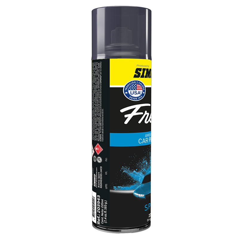 AMBIENTADOR CAR PERFUME SIMONIZ AUTO FRESCO SPORT 220ML COLOR NEGRO - Imagen 2