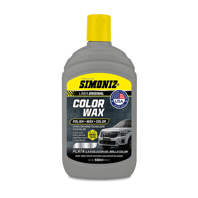 CERA COLOR WAX SIMONIZ CON NANO TECNOLOGÍA PLATA 500ML - Imagen 1