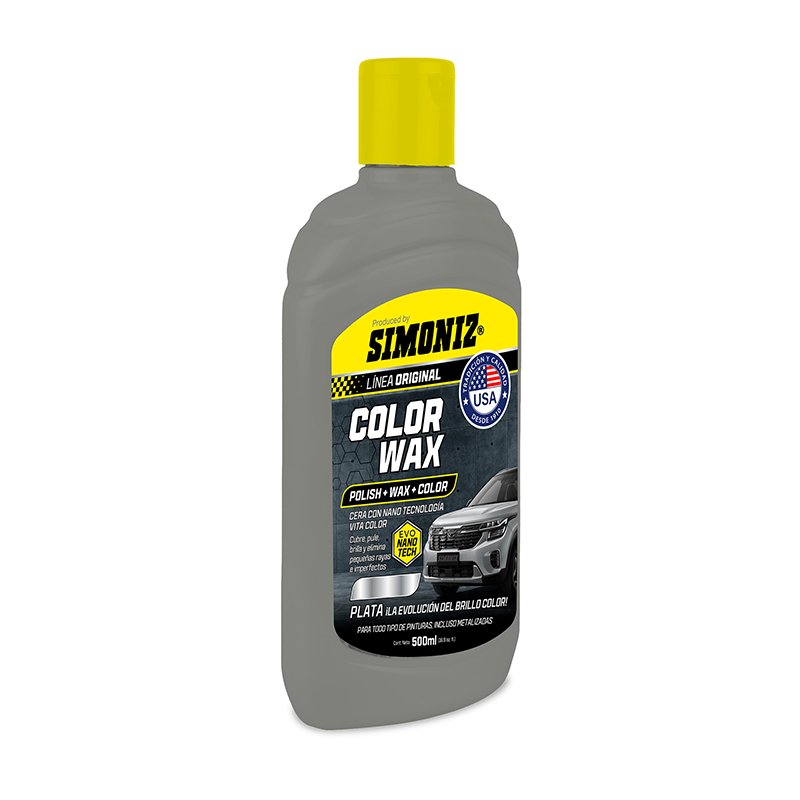 CERA COLOR WAX SIMONIZ CON NANO TECNOLOGÍA PLATA 500ML - Imagen 2